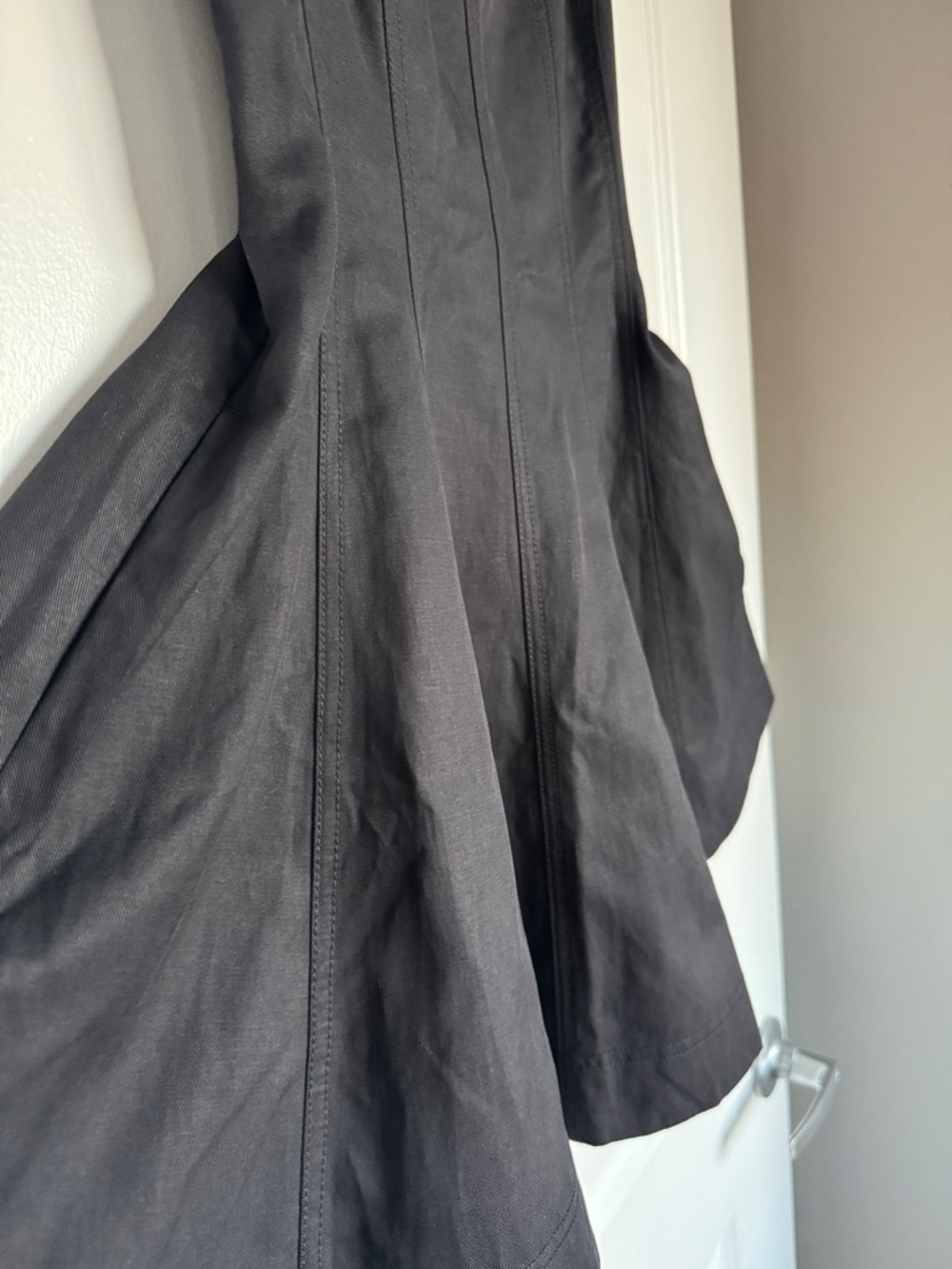 NWT!! | MADEWELL Women’s Seamed Open Squareneck Mini Dress | Jet Black | Size 00 - Picture 7 of 15